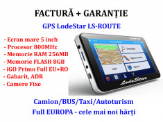 GPS NOU NAVIGATIE LodeStar 845MHz, 256MB RAM,8GB, iGO Primo full EU+ROMANIA 2020 foto