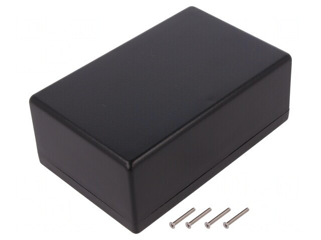 Carcasă universală ABS neagră 107x167x65mm