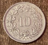 C50 - Moneda foarte veche - Elvetia - 10 rappen - 1968