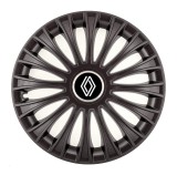 Cumpara ieftin Set 4 capace roti pentru Renault Nou, model Dino Black, R14