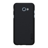 Husa samsung galaxy a3 2017 nillkin frosted shield negru + folie de protectie, Flippy