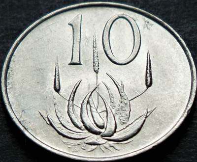Moneda exotica 10 CENTI - AFRICA de SUD, anul 1987 * cod 4446 = A.UNC foto