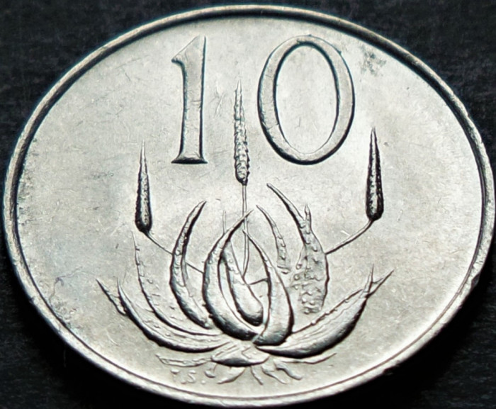 Moneda exotica 10 CENTI - AFRICA de SUD, anul 1987 * cod 4446 = A.UNC
