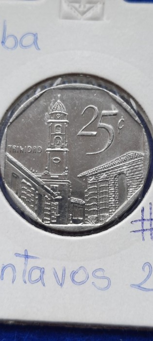 CUBA 25 CENTAVOS 2006 AUNC