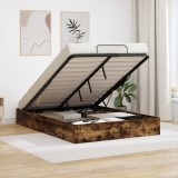 vidaXL Cadru de pat otoman Stejar fumuriu 193 x 120 x 25 cm PAL 3409281