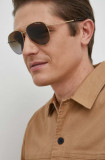 Cumpara ieftin Armani Exchange ochelari de soare barbati, culoarea auriu