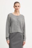 Fracomina cardigan din amestec de l&acirc;nă culoarea gri, FS25WT8002K560R9