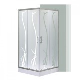 Cumpara ieftin Cabină de duș pătrată Spirit BAMBOO 90x90, cu cădiță de duș acrilică armată