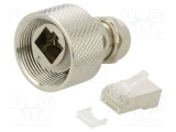 Set conectori Cat 5e metalici și plastic CONEC