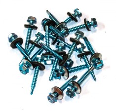 Suruburi Autoforante Cap Hexagonal 4.8x38 mm Zincat Cu Saiba Epdm - 250buc/cutie foto