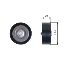 GATES T36414 DriveAlign&reg; Rola ghidare/conducere, curea transmisie