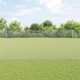 St&acirc;lpi de Gard vidaXL 22 buc U-Channel 140 cm Oțel Galvanizat, Gard Hexagonal vidaXL 1,4x50 m Oțel Galvanizat