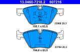 ATE 13.0460-7216.2 set placute frana,frana disc