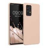 Husa Kwmobile pentru Samsung Galaxy A53 5G, Silicon, Crem, 57808.225, Carcasa