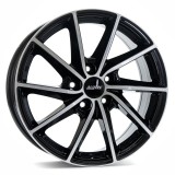 Jante AUDI TT COUPE 7J x 17 Inch 5X112 et49 - Alutec Singa Diamant-schwarz-frontpoliert - pret / buc, 7, 5