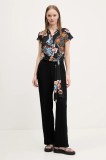 Desigual salopeta PAISLEY LACROIX culoarea negru, 25SWPW20