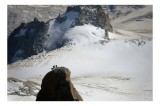 Tablou Canvas, "Aventură alpină pe creste &icirc;nghețate", &Icirc;nălțime, Alpinism, Zăpadă, V&acirc;rf, Aventura, Natură, Peisaj, Expediție, 39 x 26 cm, CMCLASS