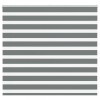 Jaluzea tip zebra gri &icirc;nchis lățime țesătură 160,9 cm poliester