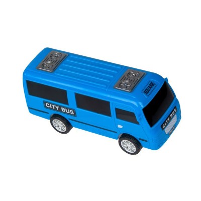 Autobuz oras, 12x4x5 cm, Albastru, plastic, ATU-089445 foto