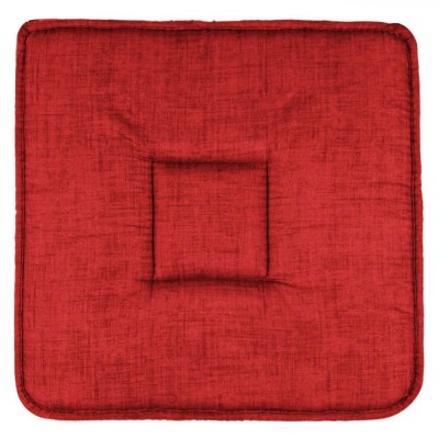 Perna pentru Scaun, Model Fără Fermoar, Culoare Roșie, Mărime 39x39x3 cm, Compoziție 65% Bumbac - 35% Poliester foto