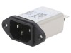 Conector Alimentare AC Schaffner C14 250VAC 1A Montare Panou FN9222-1-06 Filtru IEC EN 60939 UL 1283