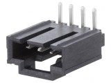 Soclu cablu-placă tată 2.54mm 4 pini THT cositorit, MOLEX