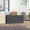 vidaXL Ladă depozitare grădină, gri, 101x50,5x46,5cm, lemn masiv pin