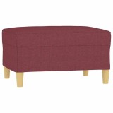 Cumpara ieftin Taburet, rosu vin, 70x55x41 cm, material textil