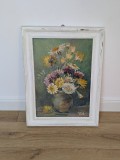 &quot;Ulcica cu flori&quot;, Valsiliu Rodica, ulei pe panza si carton, 35x50 cm, anul 1955, Realism, ALL