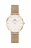 Daniel Wellington ceas Petite 32 Evergold femei, culoarea auriu