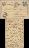 Switzerland 1901 Uprated postcard stationery Bern to Hamburg DB.136