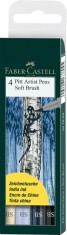 Pitt Artist Pen Soft Brush Set 4 Buc Faber Castell foto