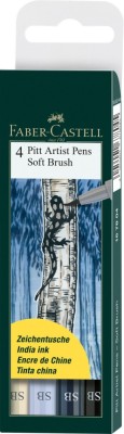 Pitt Artist Pen Soft Brush Set 4 Buc Faber Castell foto
