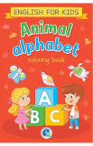 Animal alphabet. English for kids: Carte de colorat