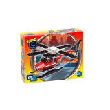 Set de construit tip lego-Elicopter pompieri-88 piese, Diverse