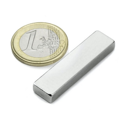 Magnet neodim bloc, 40x10x5&amp;nbsp;mm, putere 9,5 kg, N42 foto