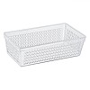 Coș Depozitare Plastic, Transparent, 2.3L, Perforat, Oem