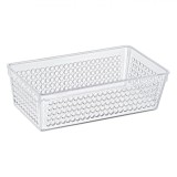 Coș Depozitare Plastic, Transparent, 2.3L, Perforat, Oem