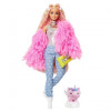 Barbie Extra Style fluffy pinky, Mattel