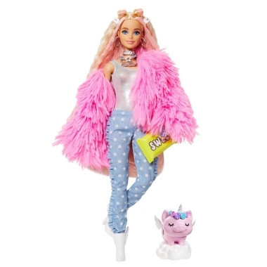 Barbie Extra Style fluffy pinky foto
