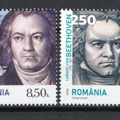 Romania 2020 - LP 2293 nestampilat - 250 de ani Ludwig van Beethoven - serie