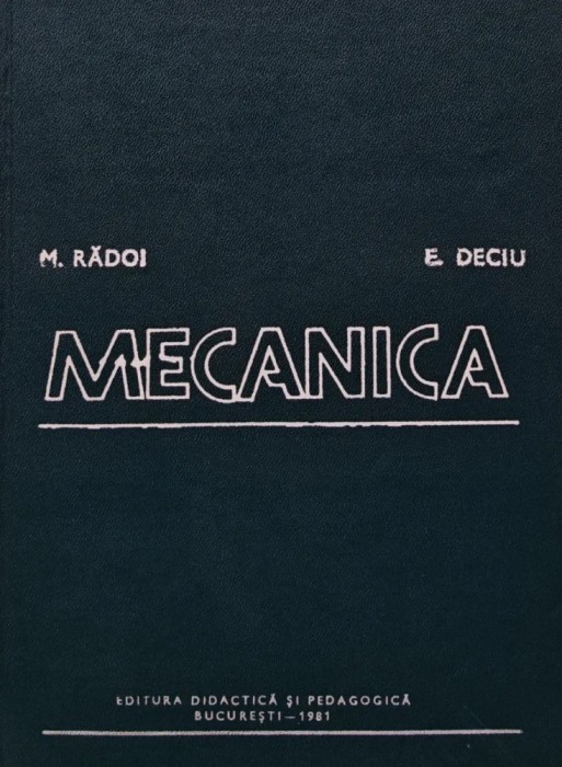 Mecanica - 1981 - E. Deciu (AM17)
