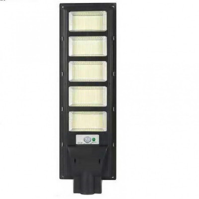 Lampa solara stradala Flippy, cu telecomanda, senzor de miscare si lumina, suport prindere, 240 LED-uri, IP65, ABS, 12AH, 250W, temperatura culoare 65 foto