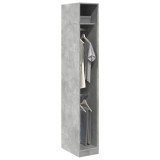 Gossi sifonier, gri beton, 30x50x200 cm, lemn prelucrat
