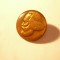 Insigna Germania - Karl Marx , metal si email , d=1,5cm