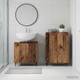 Cumpara ieftin Set de dulapuri pentru baie, 2 piese ZWOLLE Lemn vechi