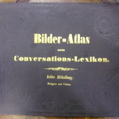 BILDER-ATLAS ZUM CONVERSATIONS-LEXIKON , RELIGION UND CULTUS , LEIPZIG 1856