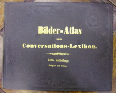 BILDER-ATLAS ZUM CONVERSATIONS-LEXIKON , RELIGION UND CULTUS , LEIPZIG 1856 foto