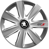 Cumpara ieftin Set 4 Capace Roti GTX Gri R15, Pentru Skoda Nou, Autohelix MSA