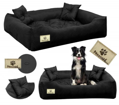 Pat pentru c&amp;acirc;ini PRESTIGE playpen 145x115 cm impermeabil negru foto